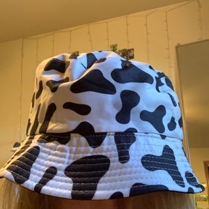 Cow print bucket hat